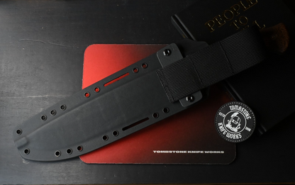 NEW Carothers Performance Knives Light Chopper - Burlap Micarta / Delta 3V 16”