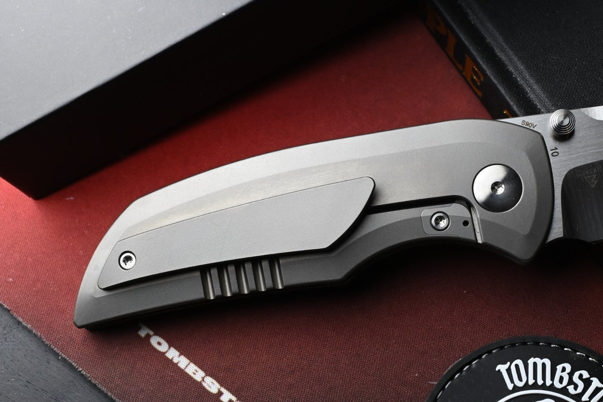 RARE Dalibor Bergam Arrakis - Titanium Zirablast / Satin S90V Blade SN# 10