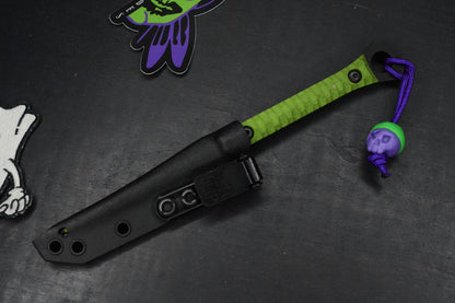 RARE Half Face Cardiac Spike Halloween SE Toxic Green w/Skull & PDW Patch
