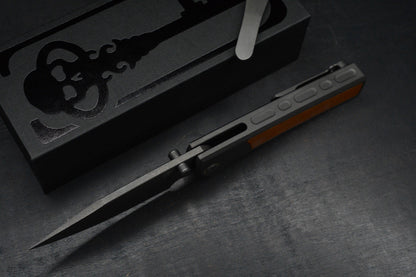 NEW CHAVES Scapegoat 229 Dirty Steve - SW Grey PVD / Natural Micarta Magnetic EXC 1/50