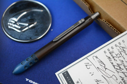 RARE BLACKSIDE Customs BSC-P Pen Mandalorian - Naval Brass /Beskar Engraved
