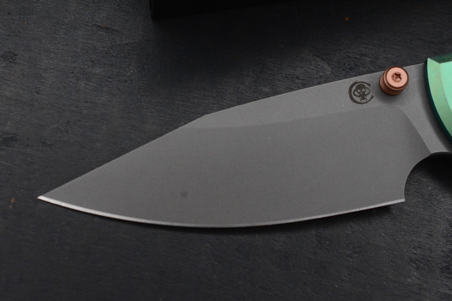 RARE++ Chaves Custom EXC Scapegoat - Green Ano Ti / Copper Magnetic Inlay 1/50