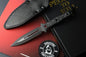 RARE Heretic Mini Nephilim Fixed Blade - Black DLC MagnaCut / Carbon Fiber