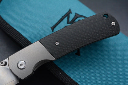 NEW Monterey Bay Knives - Mini Old Guard Fat Carbon Inlay / Ti - ZDP Drop Point