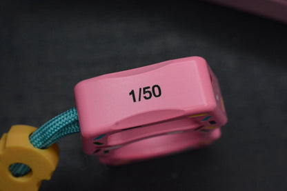 NEW SWAMP EDC Swampy Whale - Dessert Warrior Donut Print Pink w/ Beads & Patch