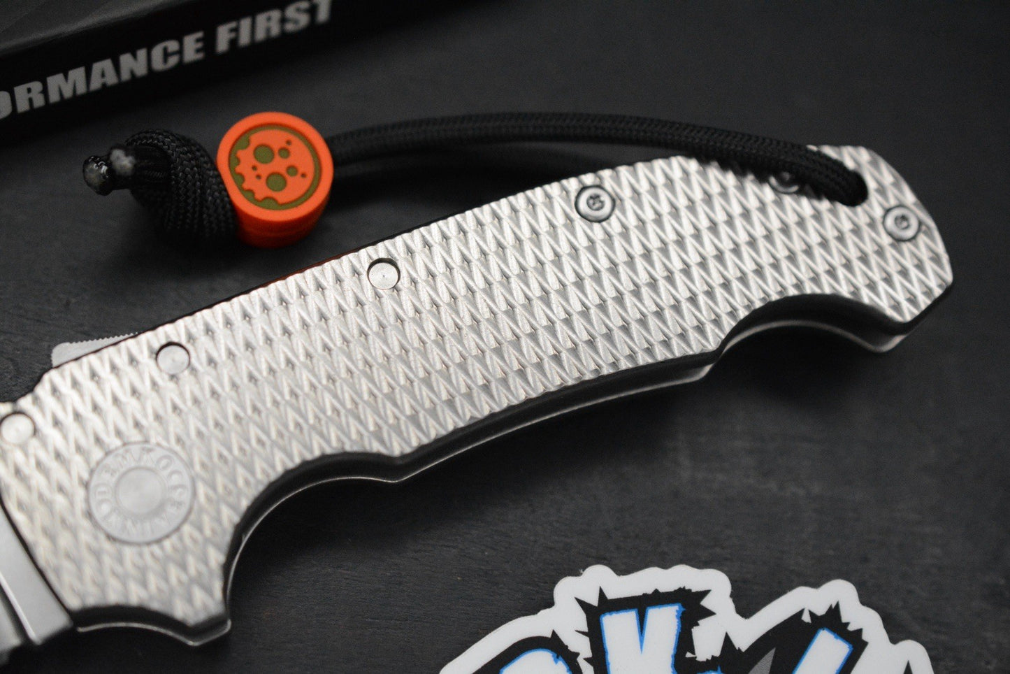 NEW Demko AD20 Full Size Textured Ti Magnacut Shark Lock USA MADE w/ Playge Bead