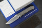 NEW Chris Reeve Umnumzaan - Sand Blasted / Drop Point Magnacut w/Leather Sheath
