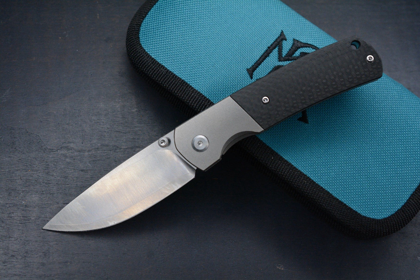 NEW Monterey Bay Knives - Mini Old Guard Fat Carbon Inlay / Ti - ZDP Drop Point