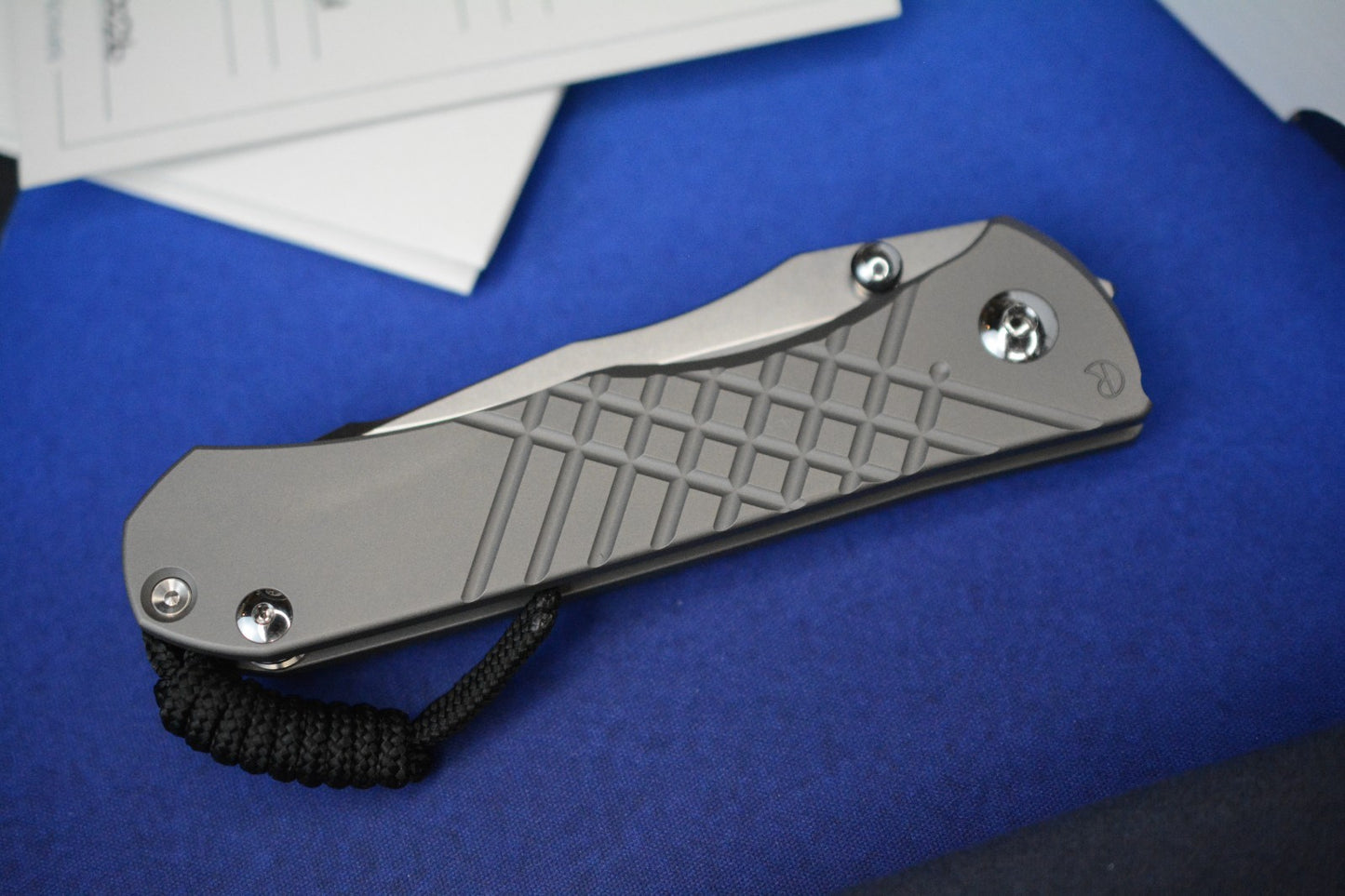 NEW Chris Reeve Umnumzaan - Glass Blasted / Drop Point Magnacut w/ Timascus Clip