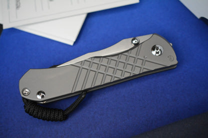 NEW Chris Reeve Umnumzaan - Glass Blasted / Drop Point Magnacut w/ Timascus Clip