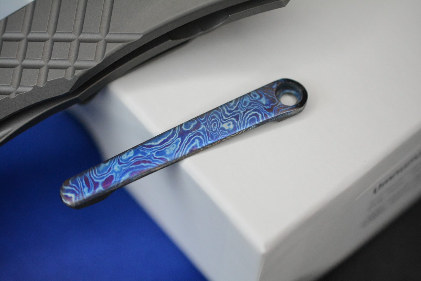 NEW Chris Reeve Umnumzaan - Glass Blasted / Drop Point Magnacut w/ Timascus Clip