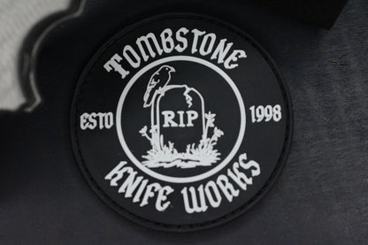 RARE Demko AD20 XL MagnaCut Drop Point / Textured Bead Blasted Ti w/ Tombstone