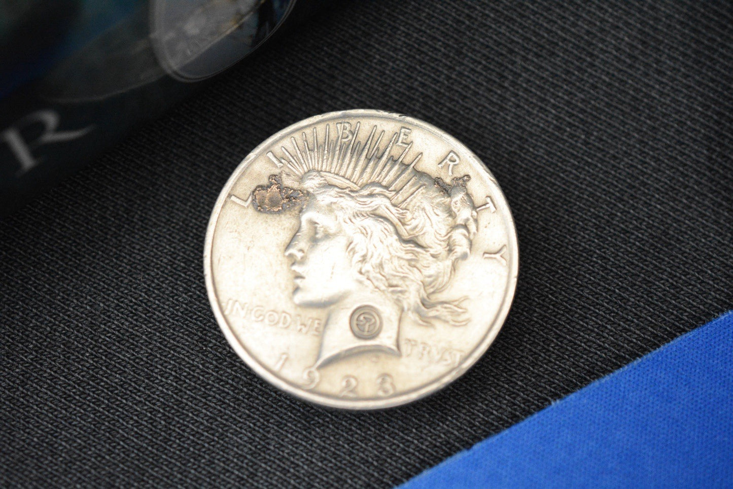 CUSTOM Serge Pachenko Silver Skull Dollar - Real Silver Peace Dollar/ Copper