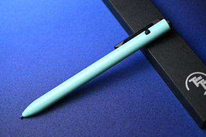 RARE Tactile Turn x DLT Exclusive - Side Click Standard Robins Egg Blue Ti Pen