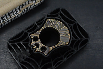 NEW Wkrmn Bonehead Spider Bite - Spider Web Design Brass w/ Brass Bead