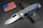 NEW Demko AD20 Whale Shark Thumb Slot MagnaCut Textured Grey G10 EXC