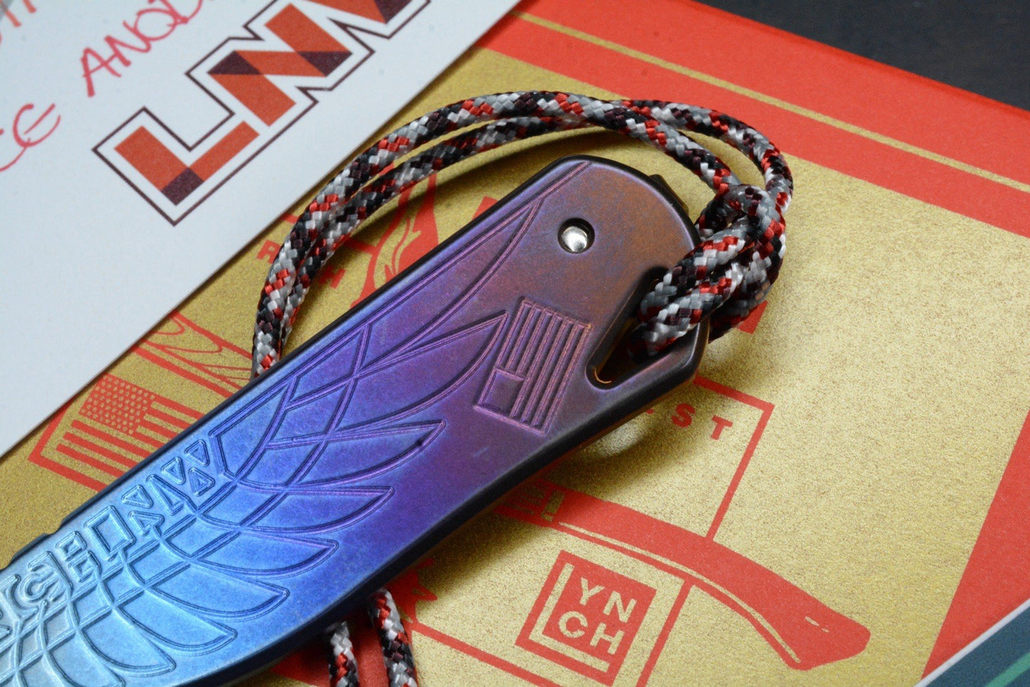 NEW Lynch Northwest V1.7 Double Wing Makers Choice Ano Pry w/ Custom Bead & COA