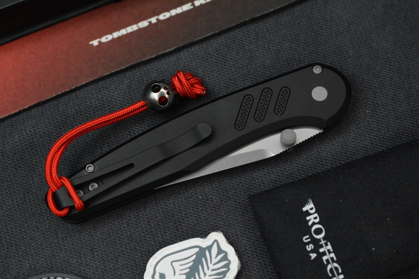 RARE Protech x Peace Neighbor Avalon - Knurled DLC Magnacut 4.25” Manual Button