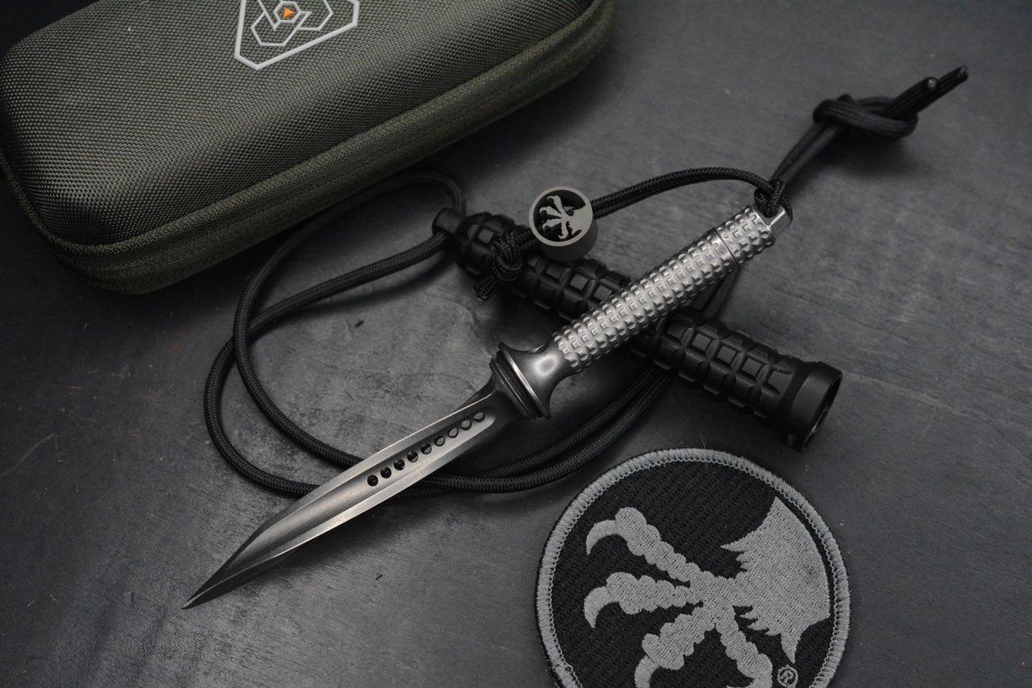 RARE Microtech Mini Jagdkommando 4” Tri Dagger Stainless SN 485 Discontinued