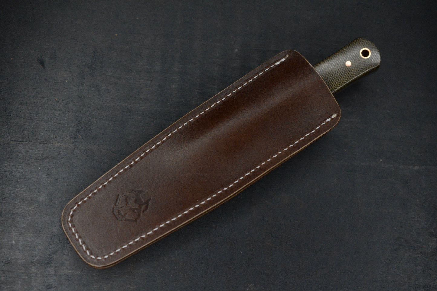 NEW Jack Wolf Vampire Hunter FB - Green Micarta/ MagnaCut w/Sheath USA MADE