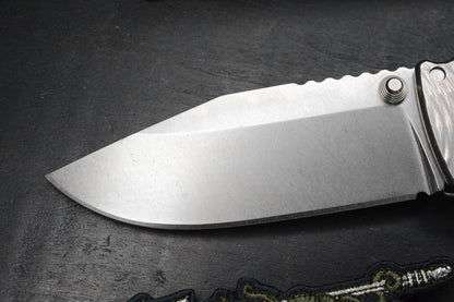 RARE++ Demko AD20 XXX Textured Ti / Stud Only CPM 3V Blade