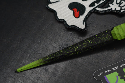 RARE Half Face Cardiac Spike Halloween SE Toxic Green w/Skull & PDW Patch