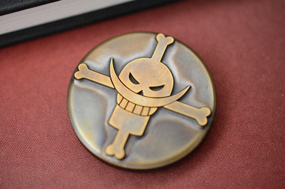 RARE Metal Style One Piece Brass Worry Coin Re Playge Microtech