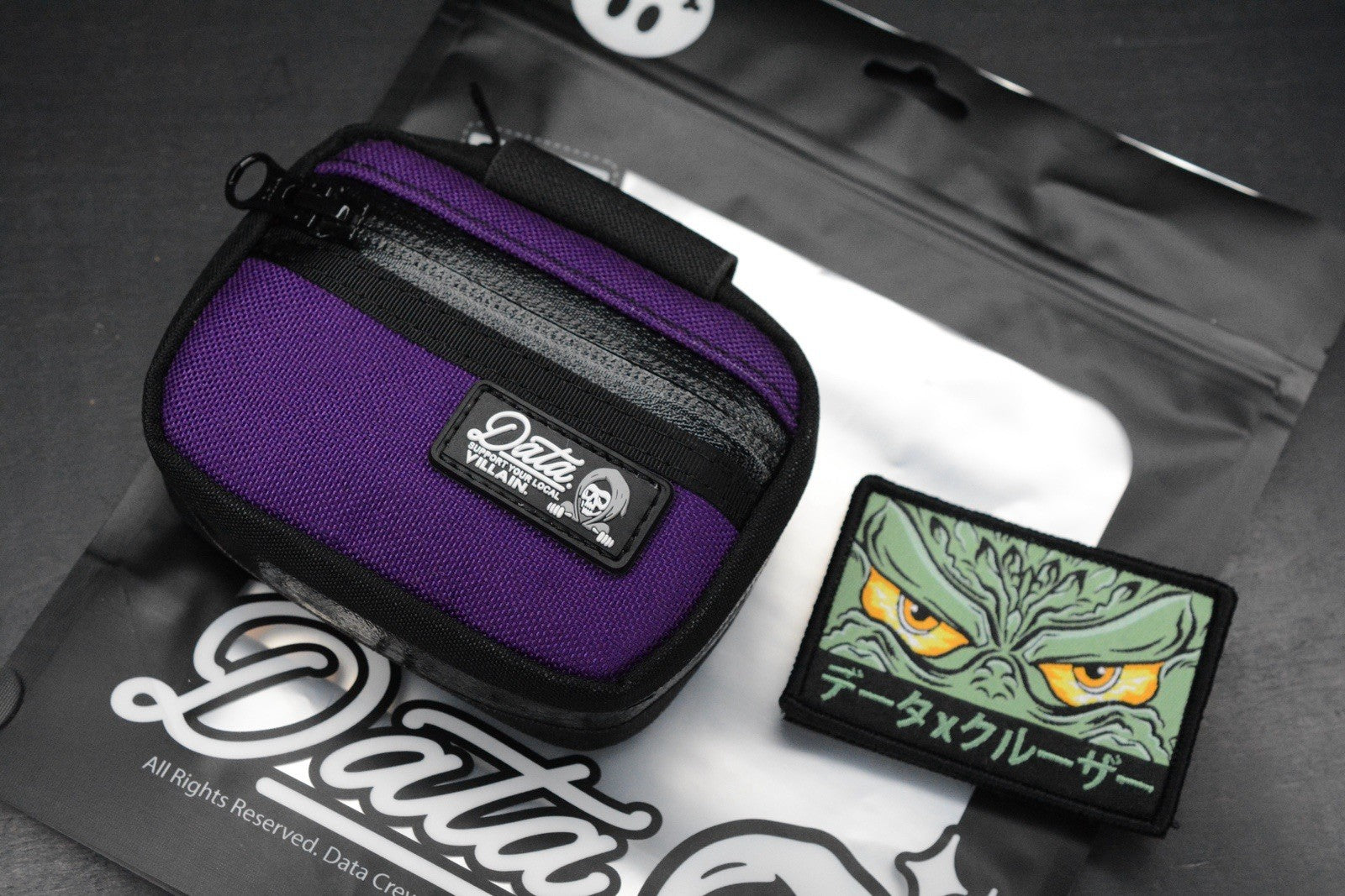 NEW Data Crew What-a-Junior Flat Purple Pouch w/Cruze Atomic State RE ...