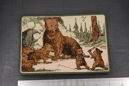 NEW Prometheus Design Werx Bear Cub Knife Fight Morale Patch 7” x 5”