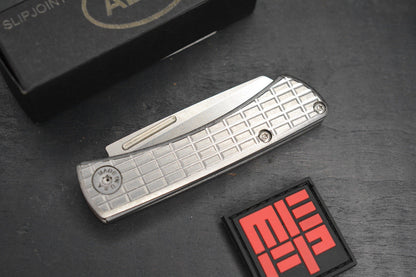 NEW American Blade Works EXC Slipjoint - Frag Ti Hdle / MagnaCut w/ MEFP Patch