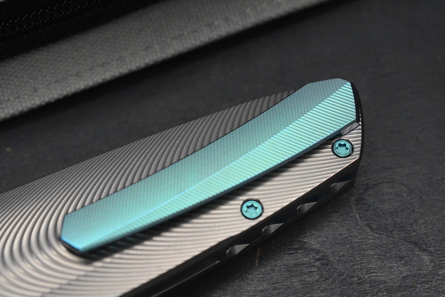 NEW Holt Bladeworks Outlaw - 4” M390 / Ridgeback Ti w/ Crystallized Ti Accents