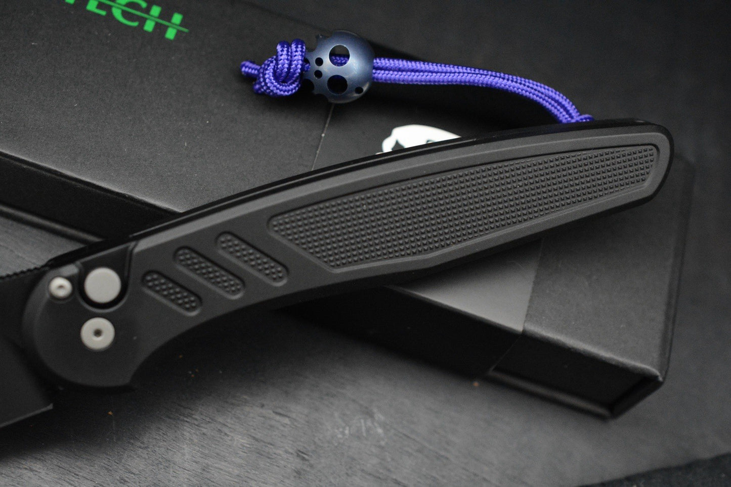 RARE Protech x Peace Neighbor Avalon - Knurled DLC Magnacut 4.25” Manual Button