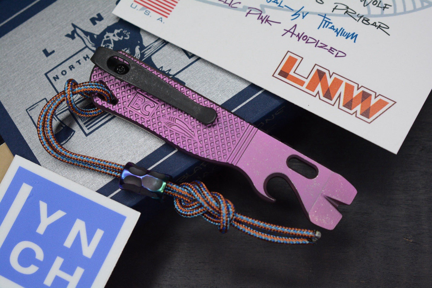 NEW Lynch NW x Jack Wolf Blade Capone - EXC Metallic Blurple Ano w/ Rocked Bead