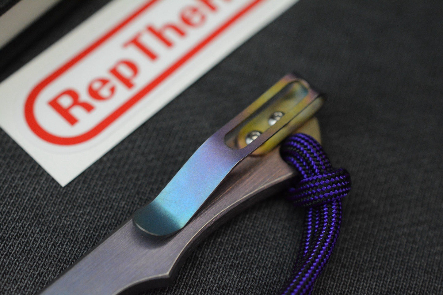 RARE Rep The Rat Studio Socket Pry Bar - Anodized Ti w/ Bead