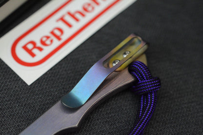 RARE Rep The Rat Studio Socket Pry Bar - Anodized Ti w/ Bead