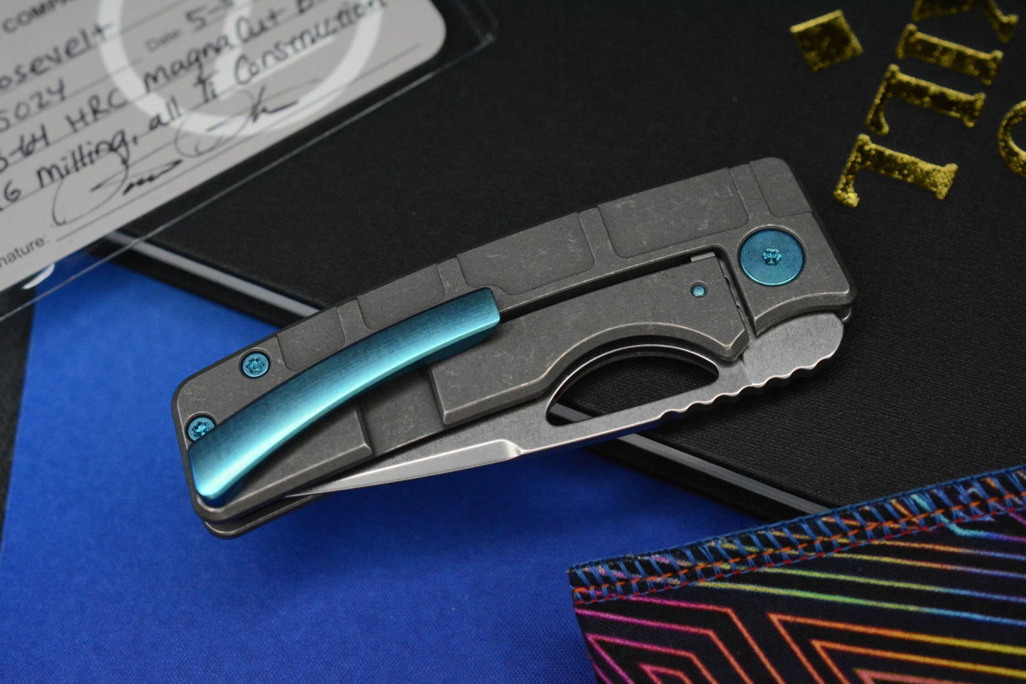 NEW Oz Machine Co Roosevelt Standard - Dark Mag Scales / Teal Accents / MagnaCut