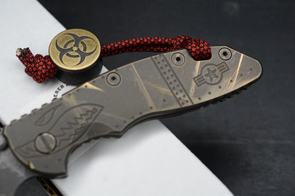 RARE Hinderer Custom XM-18 Non Flipper 3.5” Full Ti Warthog Bowie Magnacut