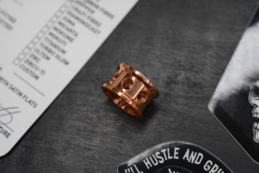 NEW Griffin Combat Stacker V1 Satin Copper Bead Re Playge Microtech