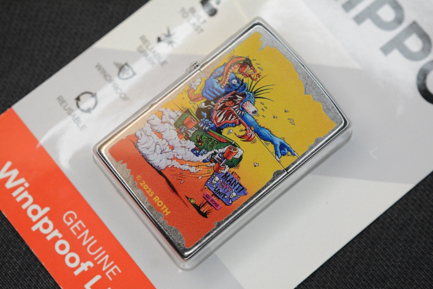 NEW Zippo x Rat Fink Ed Roth - Manti City Limit - 2025 Lighter