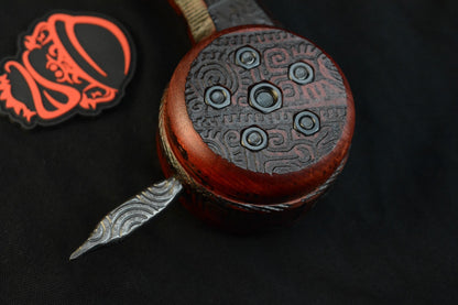 RARE RMJ Tactical Gold Forge Point Ball Head Valhalla War Club - Engraved Spike