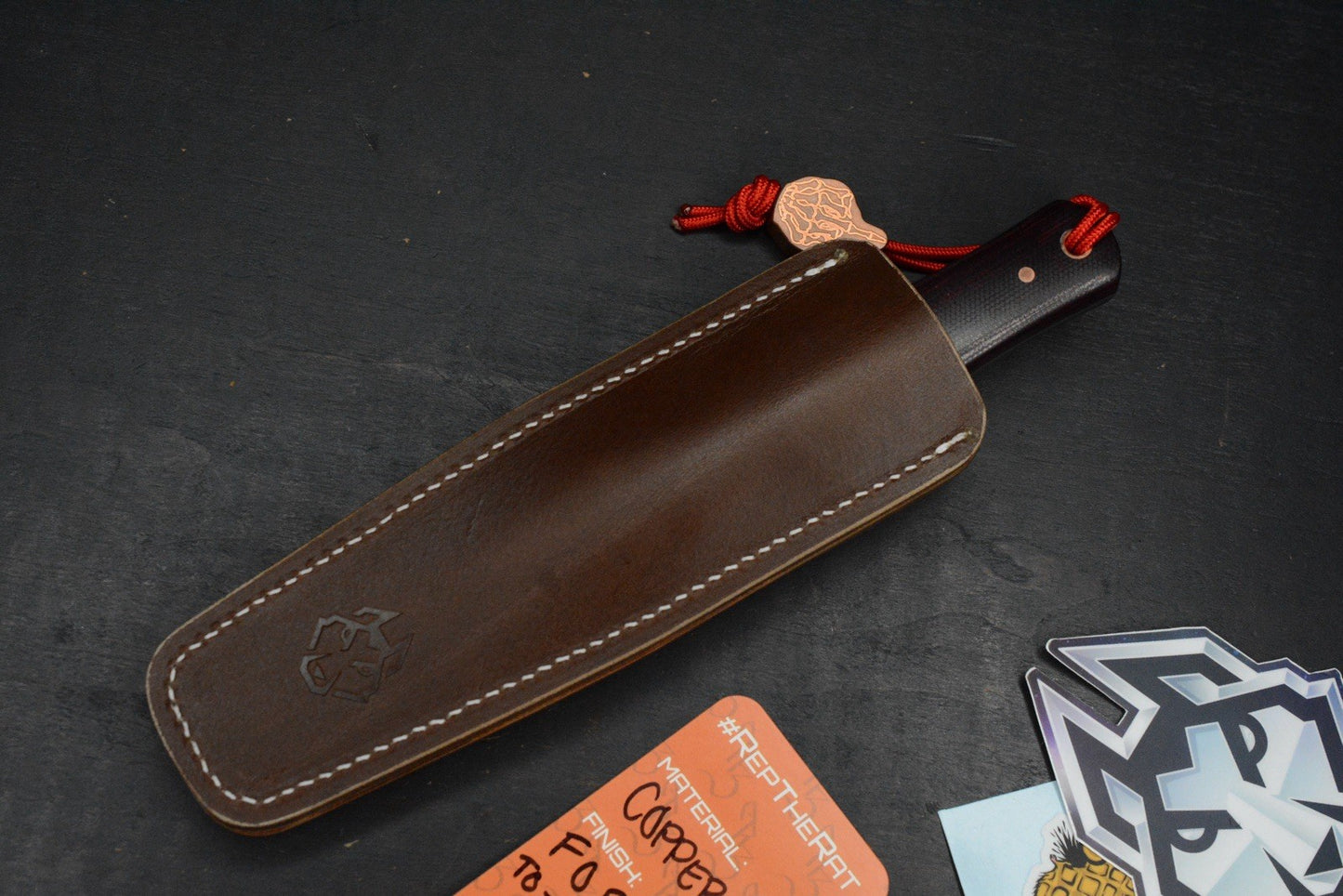 NEW Jack Wolf x LT Wright Vampire Hunter /Crimson Canvas Micarta /AEB-L USA MADE