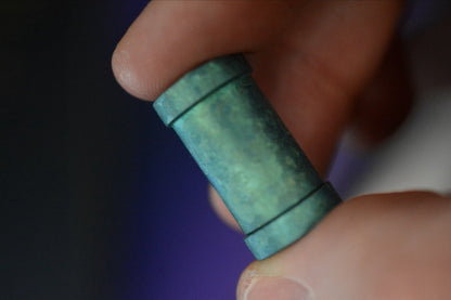 RARE++ Collin’s Trace “The End” XL Green Crystalized Ti Bead Re Playge JRW