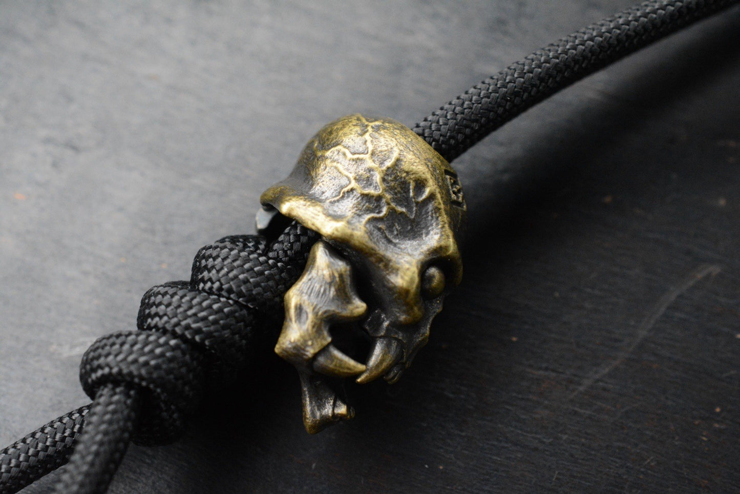 NEW Custom Knife Factory Brass 2-Piece Ghoul Bead Hi Detail- Re Playge Microtech