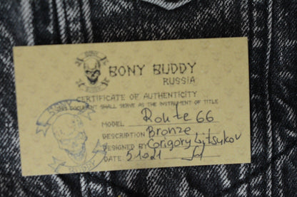 RARE++ Bony Buddy Route 66 Bead - Plates Bronze SN 05 Of 21 w/ COA