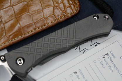 NEW Chris Reeve Umnumzaan Drop Point Magnacut Ti Hdle w/ Robertson Gator Sheath