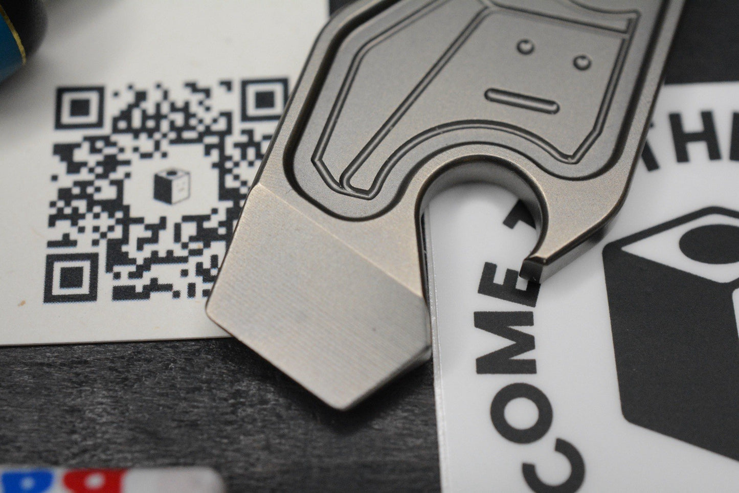 NEW Nice Guy Machine Co Return To Home Fob 2.0 Ti Pry NGMCo w/ Rare Micarta Bead