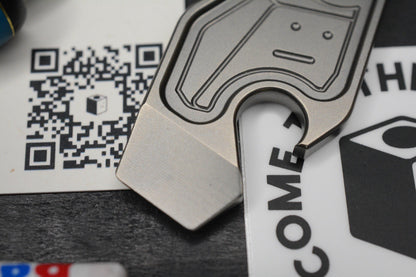 NEW Nice Guy Machine Co Return To Home Fob 2.0 Ti Pry NGMCo w/ Rare Micarta Bead