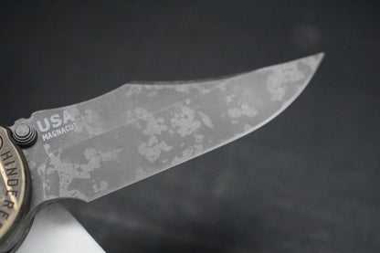 RARE Hinderer Custom XM-18 Non Flipper 3.5” Full Ti Warthog Bowie Magnacut