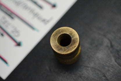 NEW Salt & Peppa Large Shrimp Antique Brass Bead - Re Playge Microtech