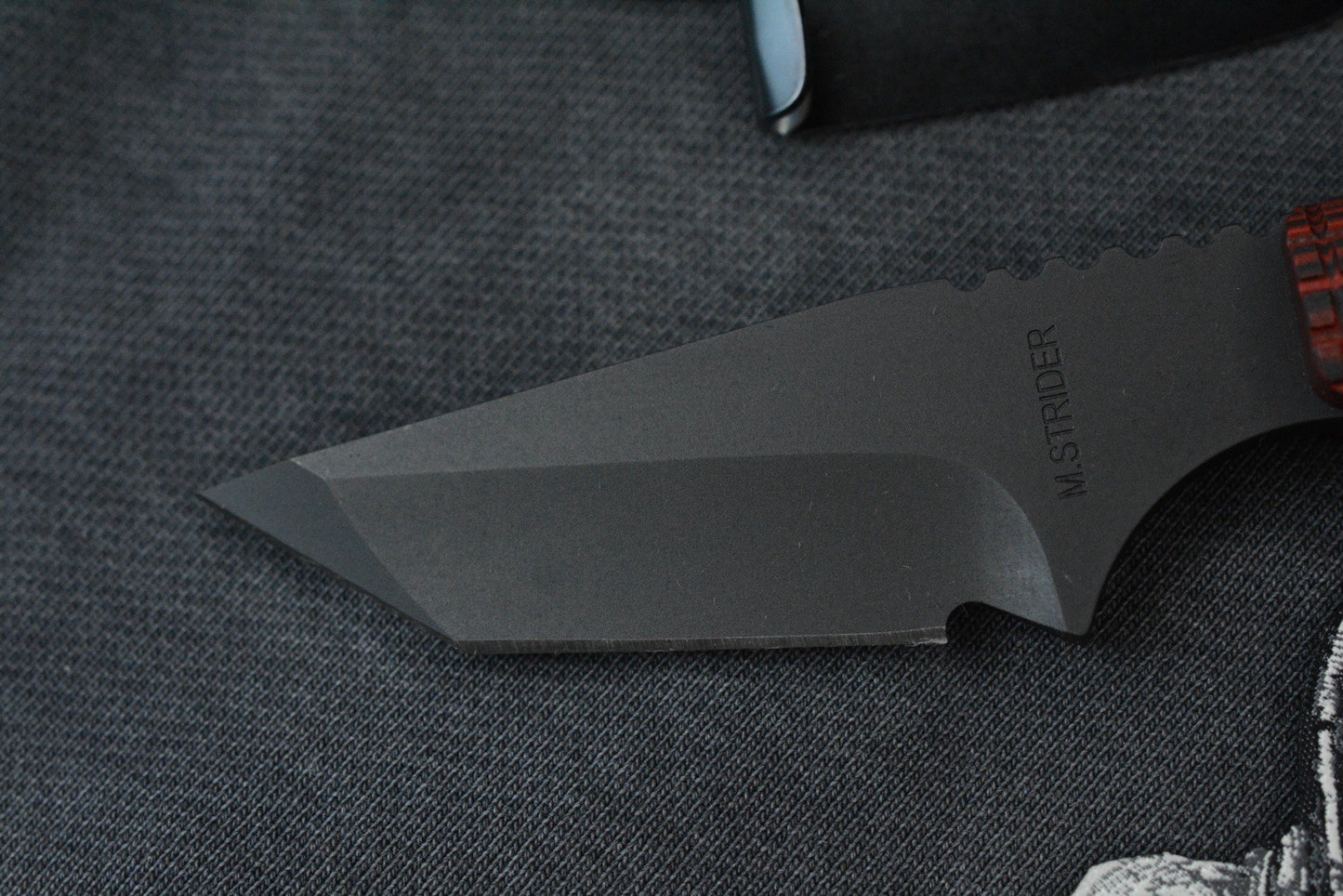 RARE Strider x Monkey Edge EXC - Tanto CPM3V / DB Red MEFP w/ Monkey Bead ++